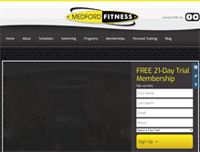 Tablet Screenshot of medfordfitness.com